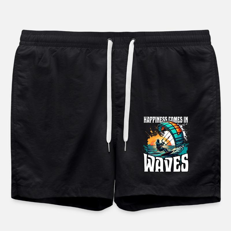 Kitesurf Kitesurfer Kiteboard - Short de bain - noir