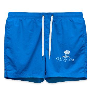 Pas ma journée – Rose anti-Saint-Valentin - Short de bain - cobalt blue - Devant