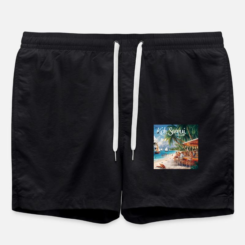 Koh Samui Thailand - Swim Trunks - black