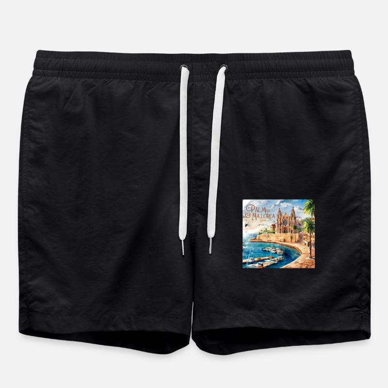 Palma de Mallorca - Swim Trunks - black