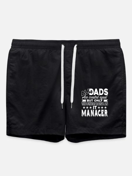 IT Manager IT Manager Dad - Swim Trunks - black
