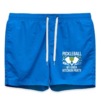 Pickleball Lover Ball Ball, Ballon de cuisine de sport - Short de bain - cobalt blue - Devant