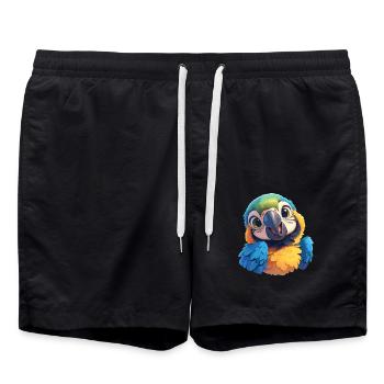 L’ère de l’ara - Short de bain - noir - Devant - AI Model Male 185 light (185cm)