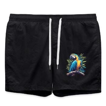 L’ère de l’ara - Short de bain - noir - Devant - AI Model Male 185 light (185cm)