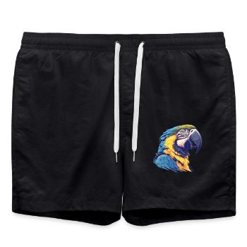 L’ère de l’ara - Short de bain - noir - Devant - AI Model Male 185 light (185cm)