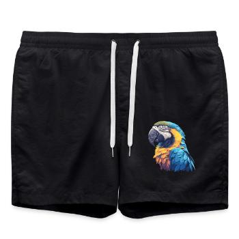 L’ère de l’ara - Short de bain - noir - Devant - AI Model Male 185 light (185cm)