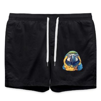 L’ère de l’ara - Short de bain - noir - Devant - AI Model Male 185 light (185cm)