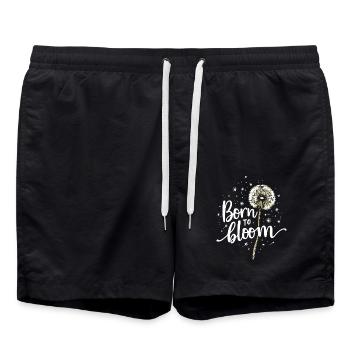 Dandelion Dandelion Lover Floral Floral - Swim Trunks - black - Front - AI Model Male 185 light (185cm)