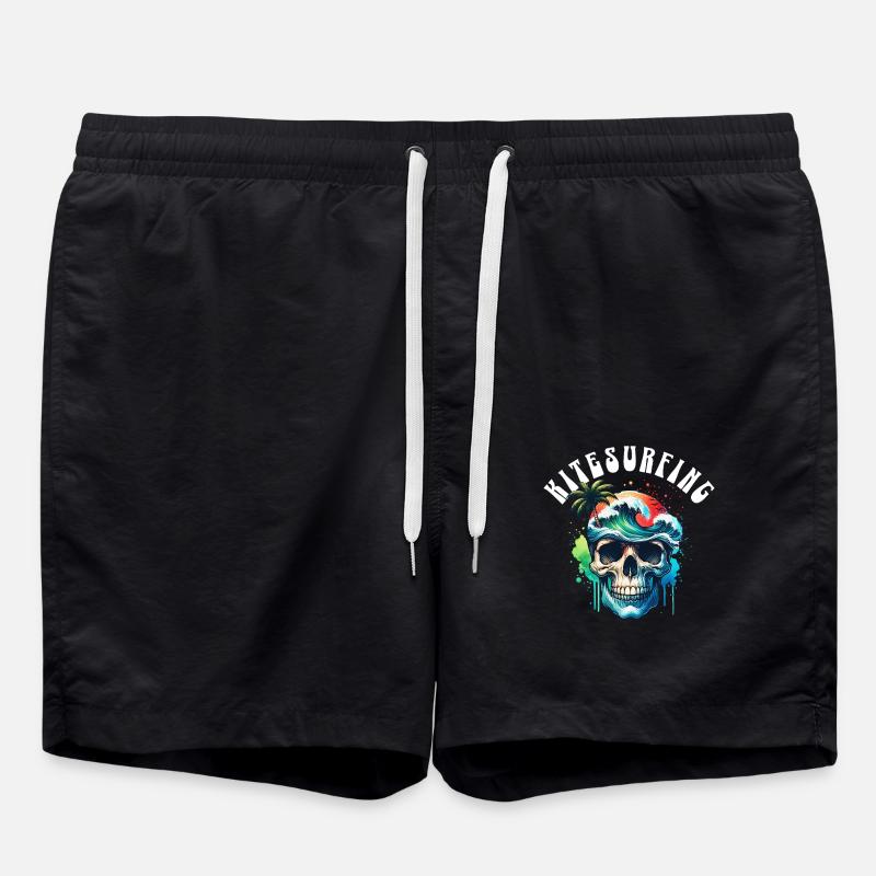 Kitesurf Kitesurfer Kiteboard - Short de bain - noir