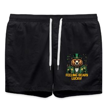 Se sentir chanceux - Short de bain - noir - Devant - AI Model Male 185 light (185cm)