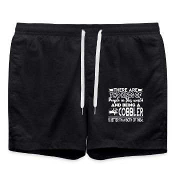 Cobbler Being A Cobbler - Swim Trunks - black - Front - AI Model Male 185 light (185cm)