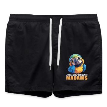 L’ère de l’ara - Short de bain - noir - Devant - AI Model Male 185 light (185cm)
