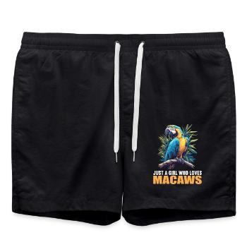 L’ère de l’ara - Short de bain - noir - Devant - AI Model Male 185 light (185cm)