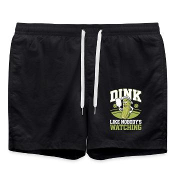Pickleball Concombre Dinkball Dink Dinking Cadeau - Short de bain - noir - Devant - AI Model Male 185 light (185cm)
