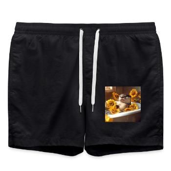 Otter - Badeshorts - Schwarz - Vorne - AI Model Male 185 light (185cm)