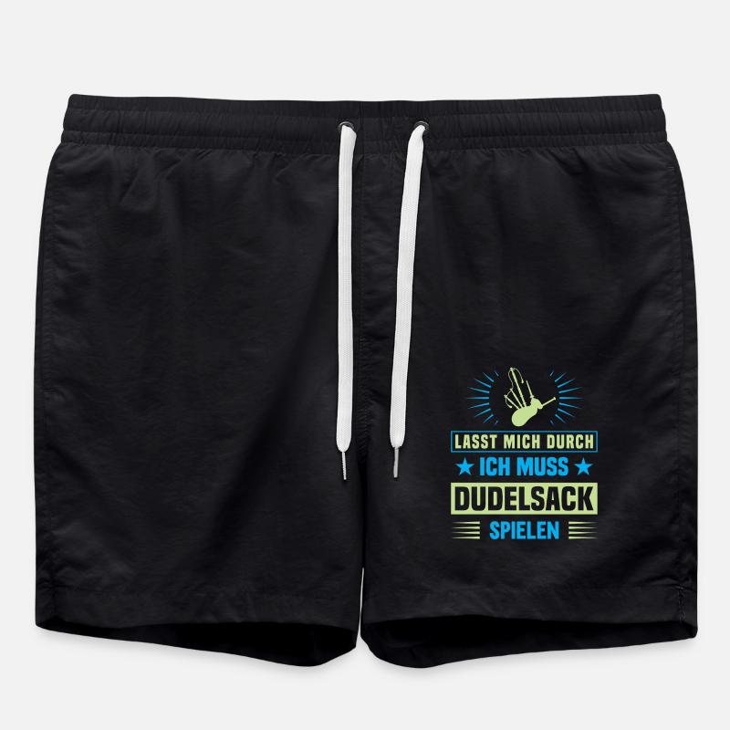 Dudelsackspieler Dudelsack Männer Geschenk - Badeshorts - Schwarz