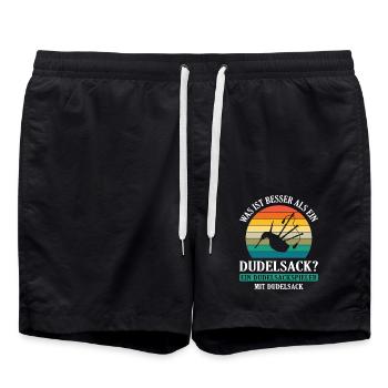 Dudelsackspieler Dudelsack Männer Geschenk - Badeshorts - Schwarz - Vorne - AI Model Male 185 light (185cm)