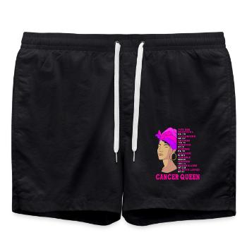 Signe du zodiaque Cancer - Short de bain - noir - Devant - AI Model Male 185 light (185cm)