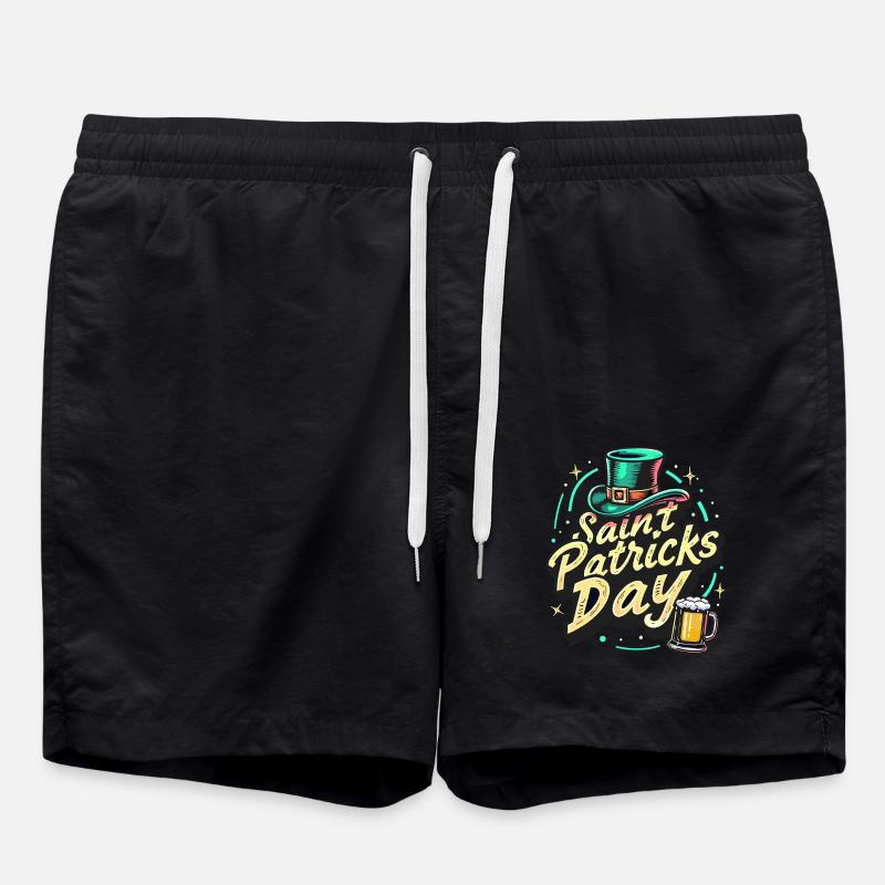 Saint Patrick`s Day Beer - Badeshorts - Schwarz