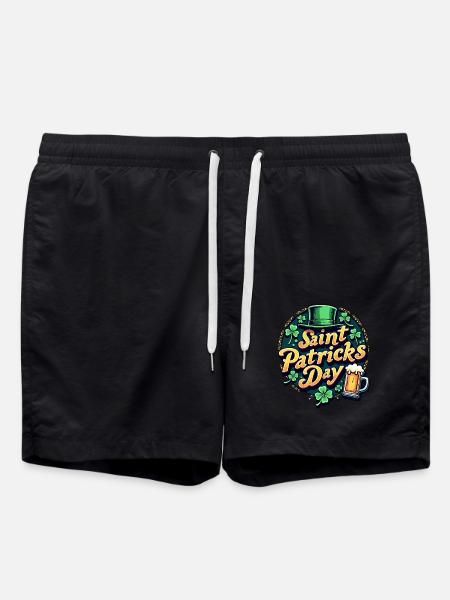 Bière de la Saint-Patrick - Short de bain - noir