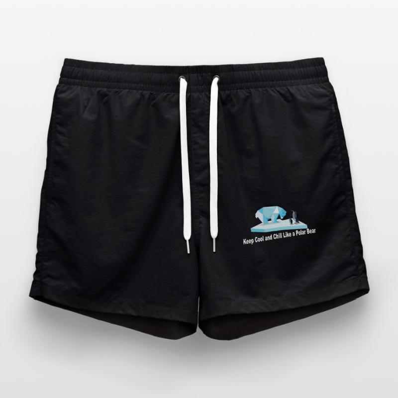 Keep Chill and Cool wie ein Eisbär Badeshorts