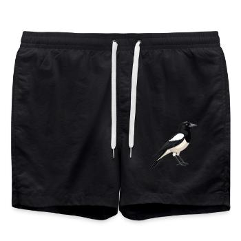Elstern Elster - Badeshorts - Schwarz - Vorne - AI Model Male 185 light (185cm)