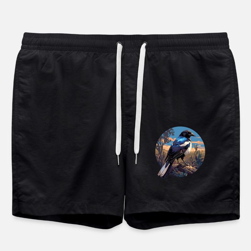 Magpies Magpie - Swim Trunks - black
