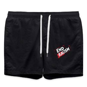 Anti-Racism, Equality & Diversity - Swim Trunks - black - Front - AI Model Male 185 light (185cm)