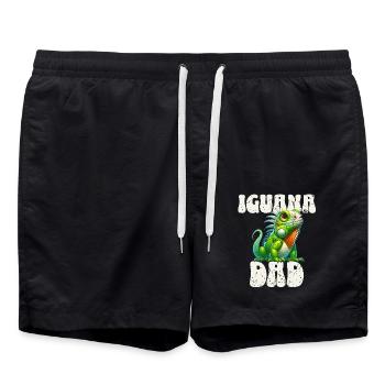 Leguan Papa - Badeshorts - Schwarz - Vorne - AI Model Male 185 light (185cm)