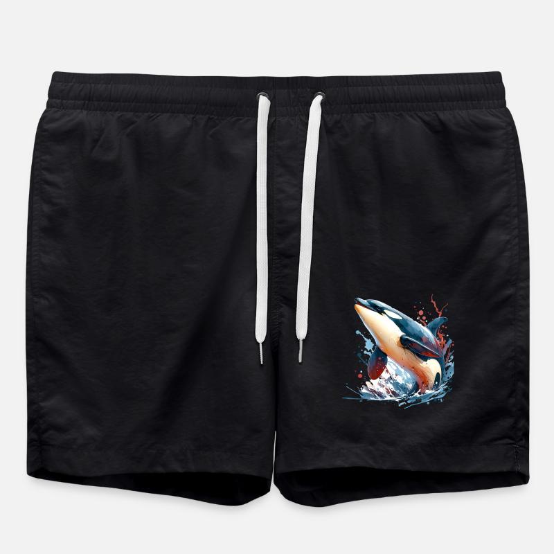 Orca Schwertwal - Badeshorts - Schwarz