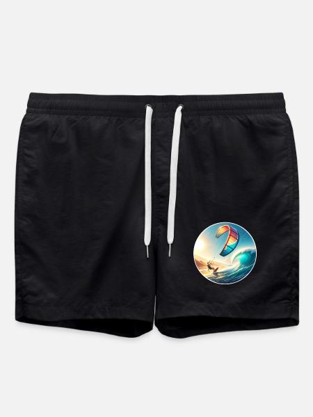 Kitesurf Kitesurfer Kiteboard - Short de bain - noir