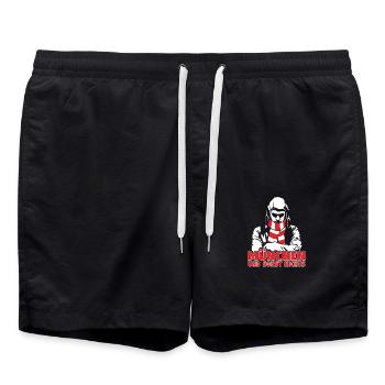 München und sonst nichts - Badeshorts - Schwarz - Vorne - AI Model Male 185 light (185cm)