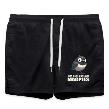 Magpies Magpie - Swim Trunks - black - Front - AI Model Male 185 light (185cm)