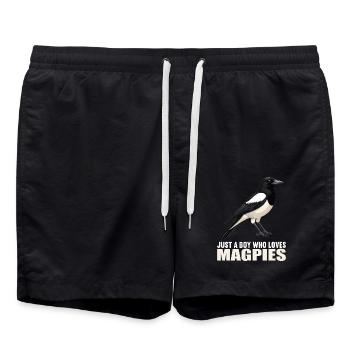 Magpies Magpie - Swim Trunks - black - Front - AI Model Male 185 light (185cm)