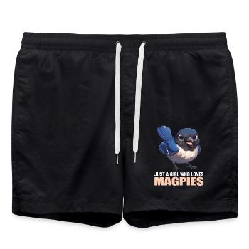 Magpies Magpie - Swim Trunks - black - Front - AI Model Male 185 light (185cm)