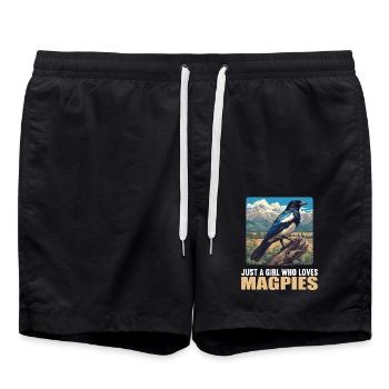 Magpies Magpie - Swim Trunks - black - Front - AI Model Male 185 light (185cm)
