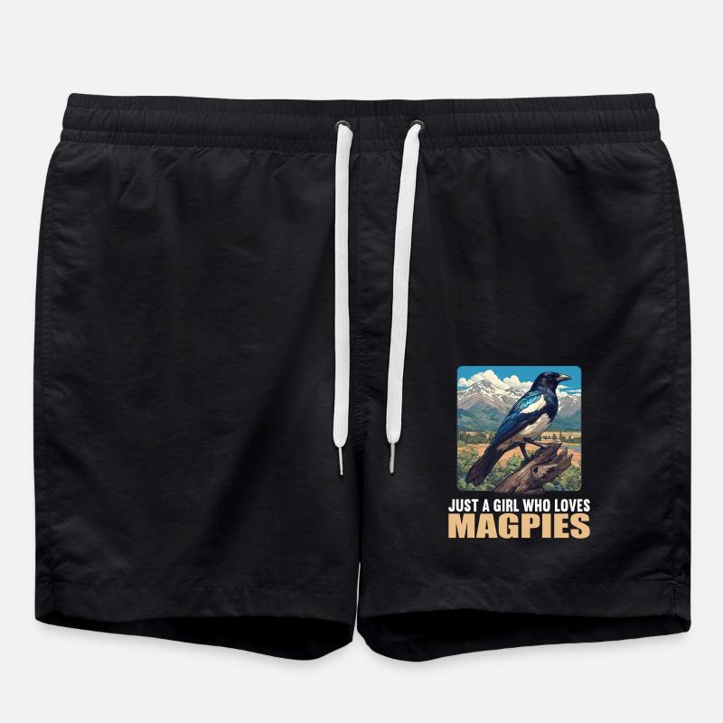 Elstern Elster - Badeshorts - Schwarz