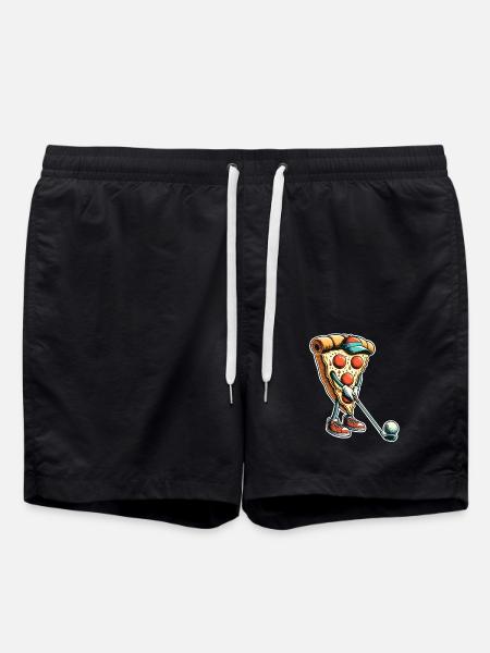 Golf Pizza - Swim Trunks - black