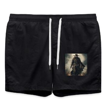 Cowboy - Badeshorts - Schwarz - Vorne - AI Model Male 185 light (185cm)
