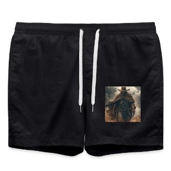 Cowboy - Badeshorts - Schwarz - Vorne - AI Model Male 185 light (185cm)