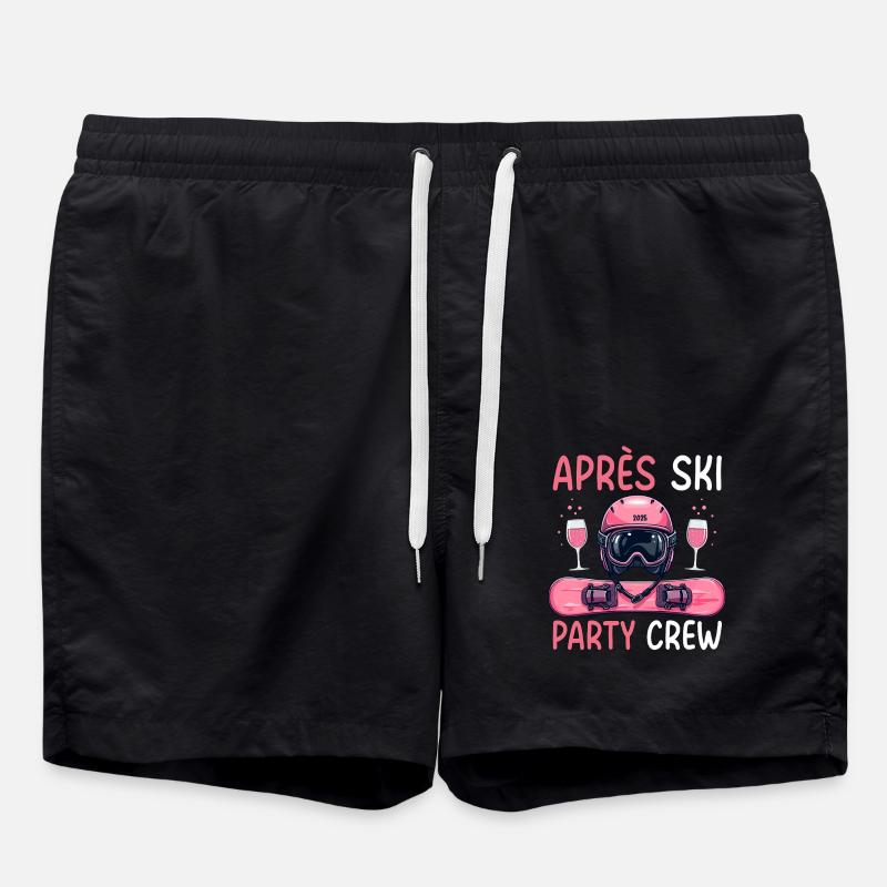 Après Ski Party Crew - Swim Trunks - black