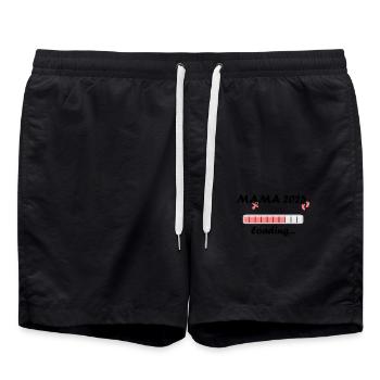 Mom 2025 Gift Women Ladies Mother Pregnant - Swim Trunks - black - Front - AI Model Male 185 light (185cm)