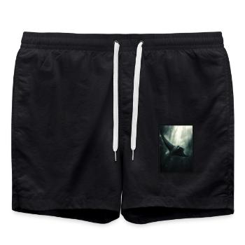 Manta Rays Manta Rays - Swim Trunks - black - Front - AI Model Male 185 light (185cm)
