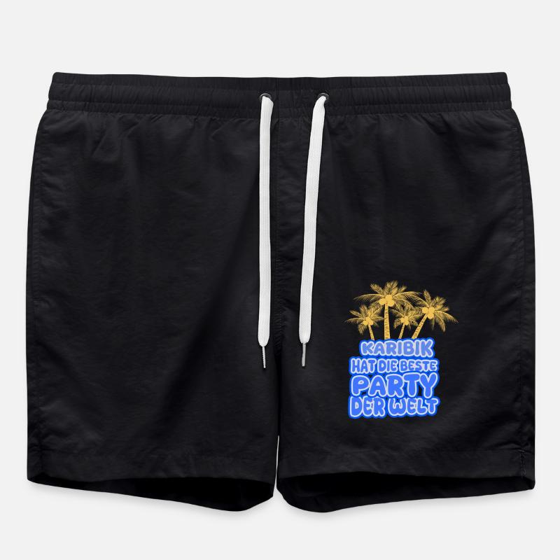 Urlaub Karibik - Badeshorts - Schwarz