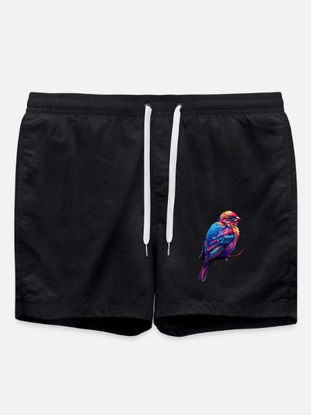 Finch Bird - Badeshorts - Schwarz