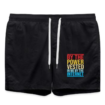 Pasteur - Short de bain - noir - Devant - AI Model Male 185 light (185cm)