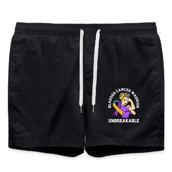 Bladder Cancer Cancer Bladder - Swim Trunks - black - Front - AI Model Male 185 light (185cm)
