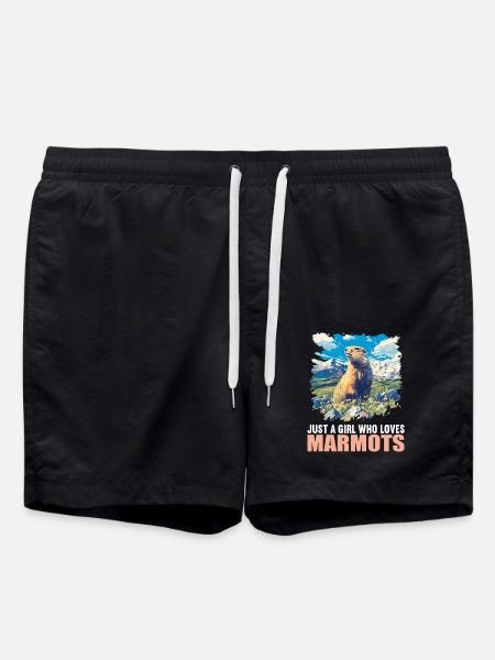 Murmeltiere Murmeltier - Badeshorts - Schwarz