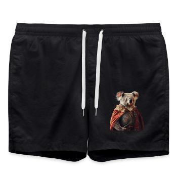 Koala - Badeshorts - Schwarz - Vorne - AI Model Male 185 light (185cm)