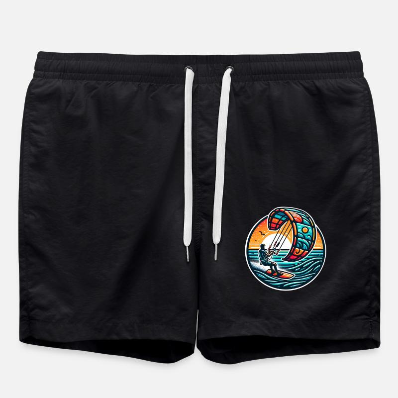 Kitesurf Kitesurfer Kiteboard - Short de bain - noir